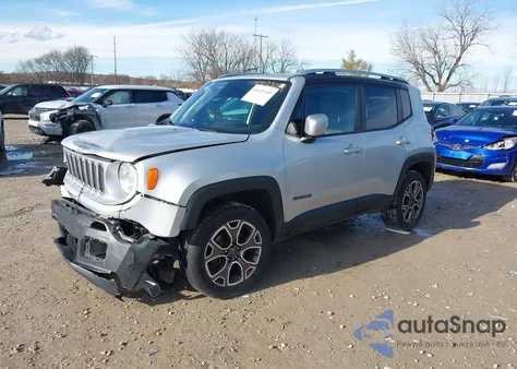 2018 Jeep Renegade Limited 4X4 из США, поврежденный, VIN ZACCJBDB1JPH43926